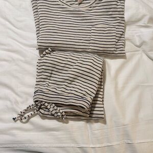 Madewell Striped Pajama Set in Soft Fabric